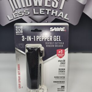 Sabre Red Gel .54 Oz. Safe Escape w/seat belt cutter, Window breaker